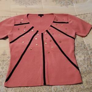 Deep pink shirt lightly worn